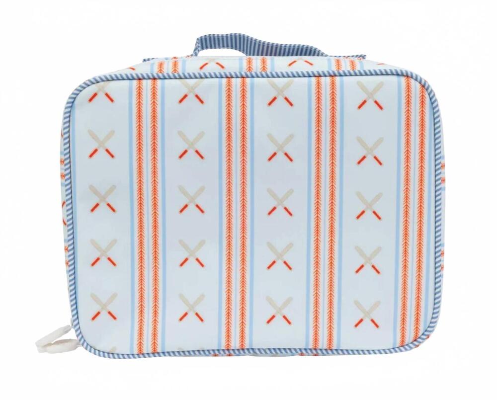NEW APPLE OF MY ISLA kid's wipeable lunchbox in baseball